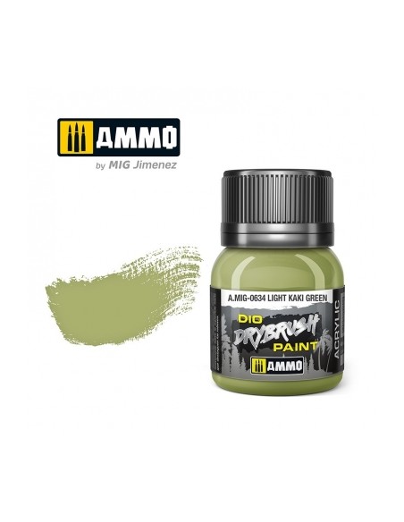 DRYBRUSH PINCEL SECO VERDE CAQUI CLARO