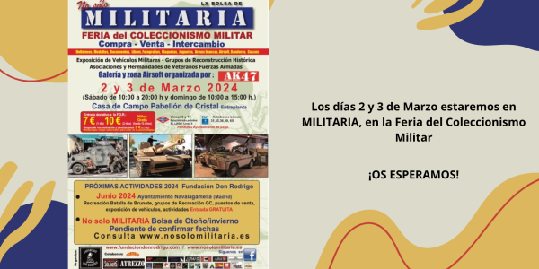 Militaria 2 y 3 de marzo